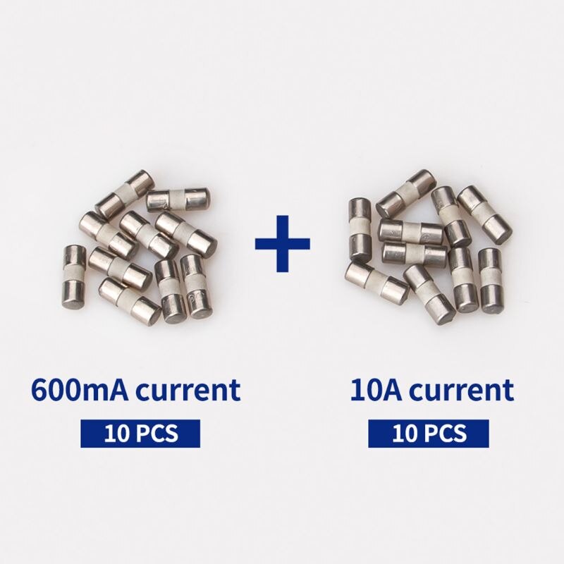 Fusible en céramique 20 pièces pour multimètre Instrument 600mA 10A fusible en céramique britannique 37MD