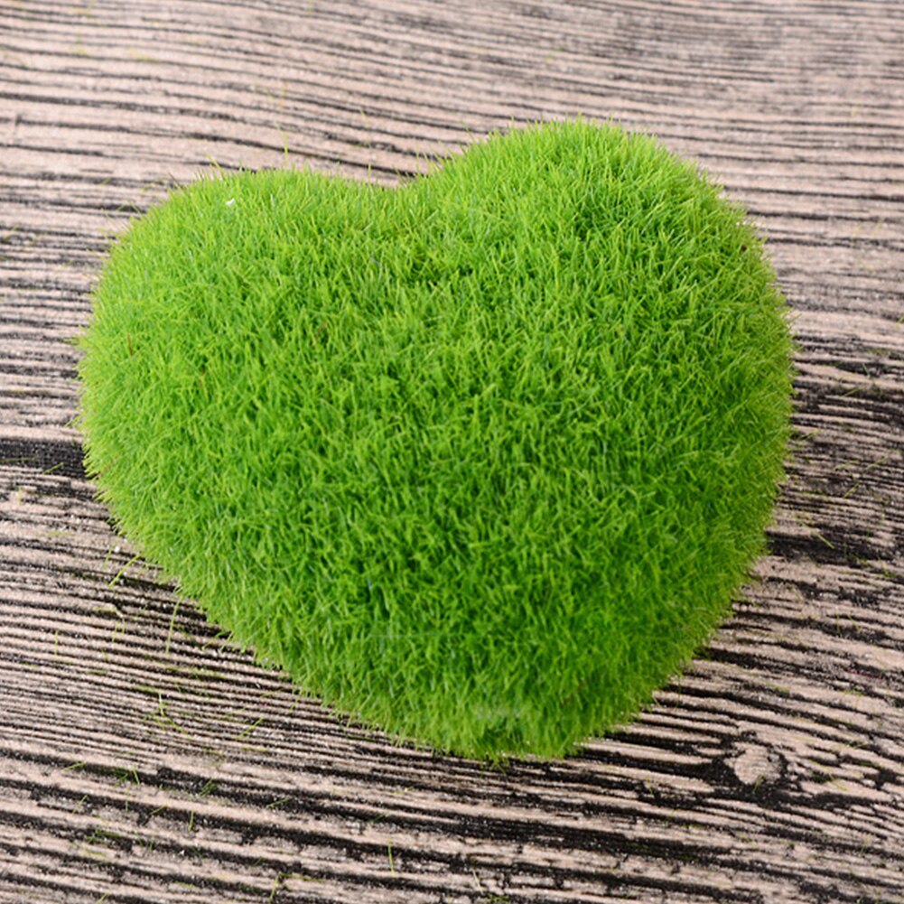 Artificial Fresh Moss Balls Green Plant Home Party Decoration Moss Ornament