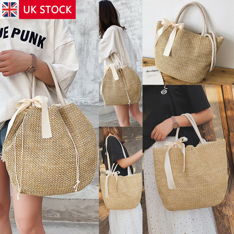 Women Bag Round Circular Rattan Wicker Straw Woven Crossbody Beach Bag Basket Bohemia Bag Handbags Ladies Shoulder Bag