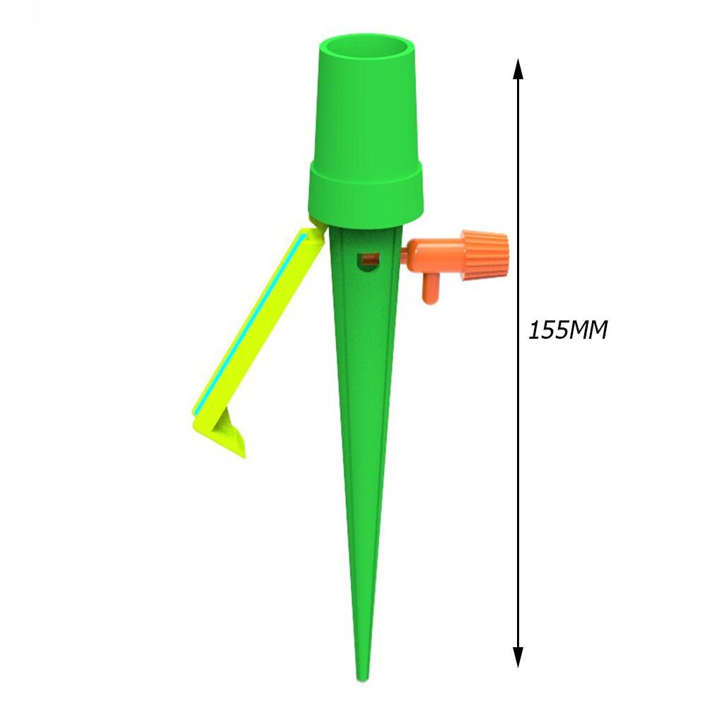 Auto Drip Irrigation System Ajustable Self-Contained Dripper Spike Kits Household Garden Flower Planting Tools Automatic Water: Green 1pc