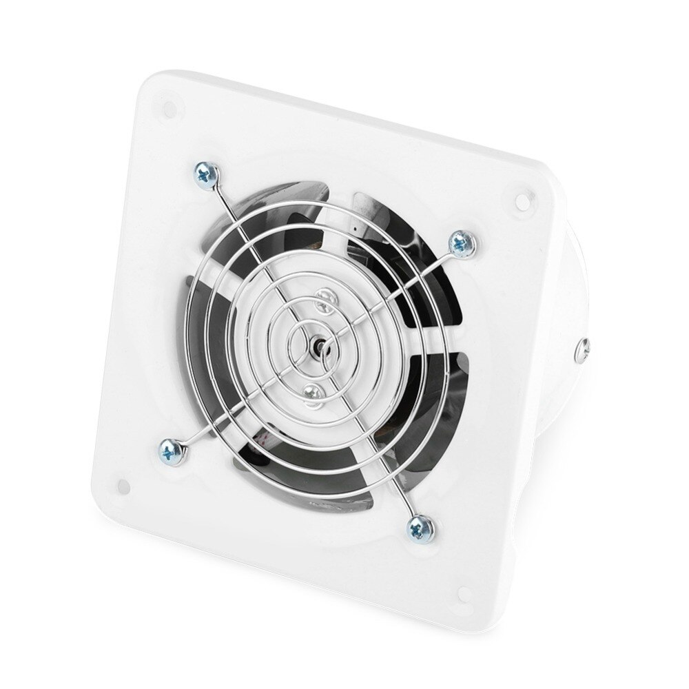 4 inch 25W 220V Exhaust Fan Low Noise Wall Mounted Exhaust Fan Home Bathroom Kitchen Garage Air Vent Ventilation
