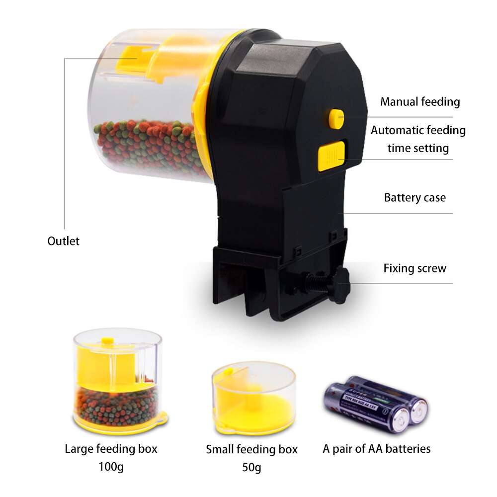 Automatic Fish Feeder Timing Fish Feeder Aquarium Accessoires Fish Tanks Accessories Moisture-Proof Electric Fish Feeder Acuario