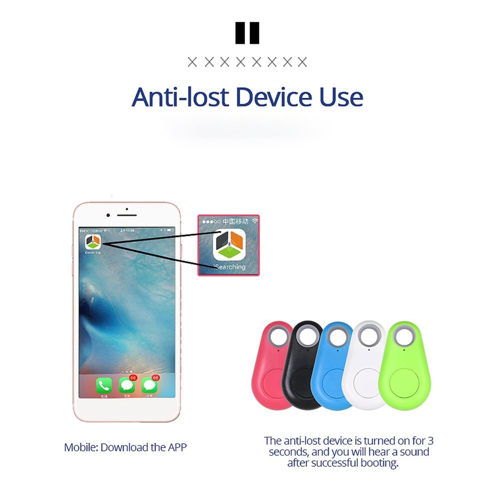 Bluetooth Key Finder Smart Anti-Verloren Apparaat Anti-verloren Sleutelhanger Mobiele Telefoon Verloren Alarm Bi-Directionele Finder anti-Verloren Artefact