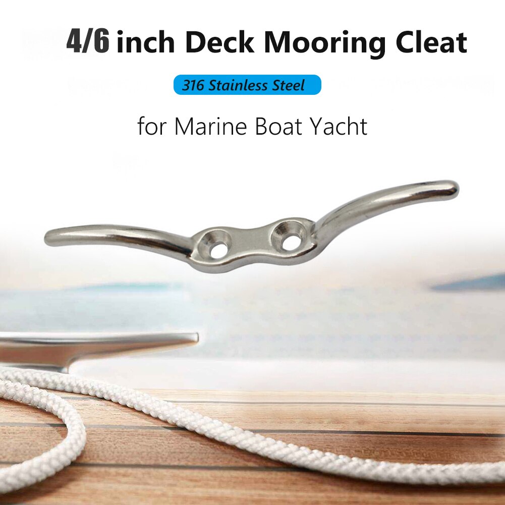 316 Marine Grade Stainless Steel Flagpole Rope Splint Fixed Hook Boat Mooring Sling Dock Tarpaulin Accessories