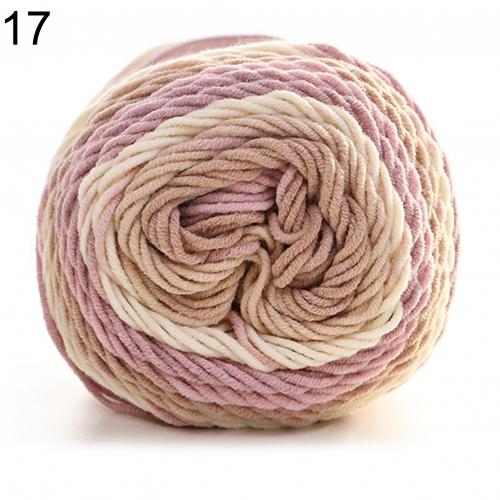 193m/1Roll Colorful Woolen Yarn Cotton Knitting Yarn Crochet Yarn for Knitting Wool Yarn DIY Sweater Scarf Hand Knitting Yarns
