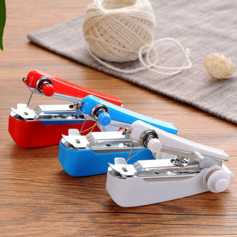 Portable Mini Manual Sewing Machine Needlework for Beginners Multipurpose Hand Sewing Tools for Household Use Sewing Gadget