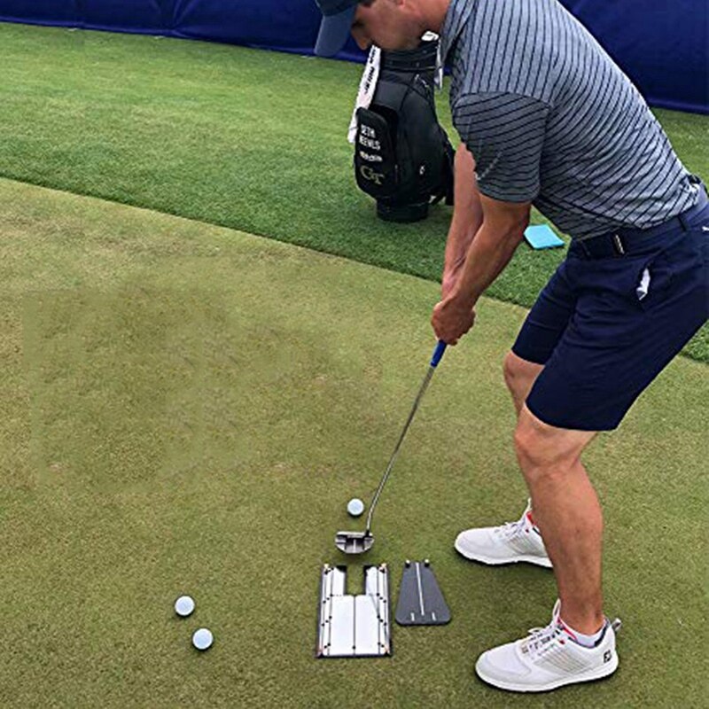 Putting Mirror Portable Golf Training Aid Golf Putting Practice Mirror Putting Mirror Alignment Training Aid