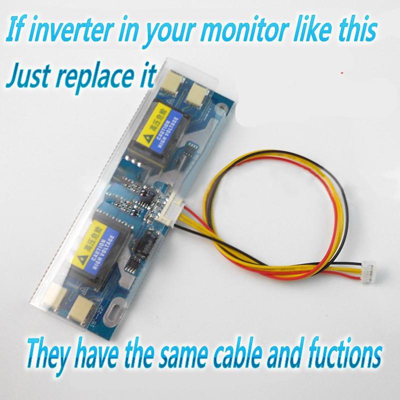 EastVita 22 inch Wide LED Backlight Lamps Update Kit Adjustable LED Light for LCD Monitor 2 LED Strips r60