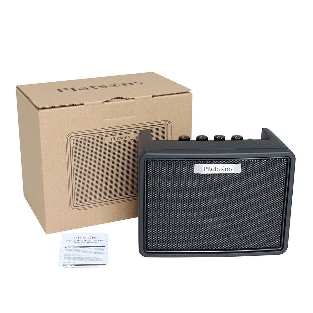 FGA-3 Portable Guitar Amplifier Mini 3W Guitar Amp Speaker for Acoustic/ Electric Guitar Ukulele 6*AA batteries USB Power Supply