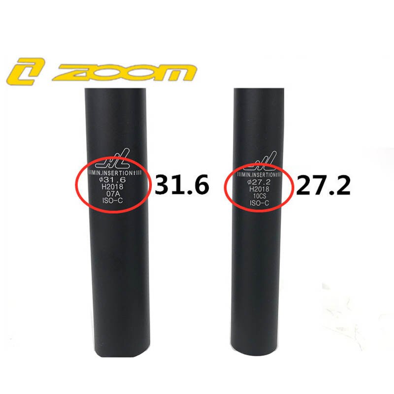 ZOOM Suspension Bicycle SeatPost 27.2x350mm 31.6x350mm MTB Seat Post Aluminium Bike Shock Absorption Damping Seat Tube