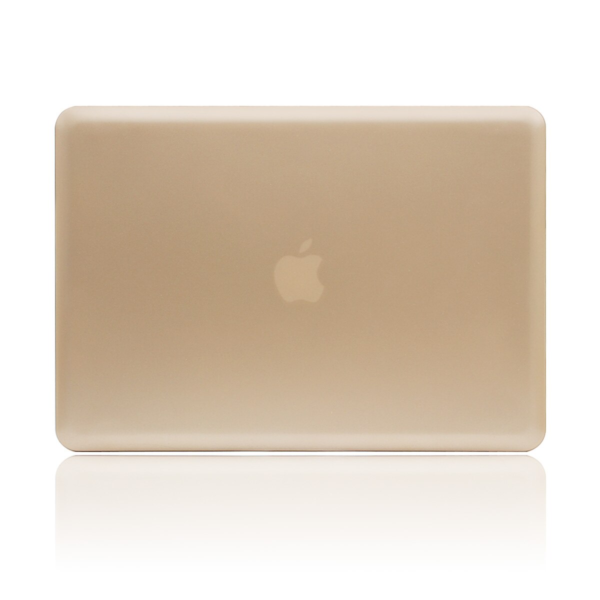 Para Apple Macbook blanco 13 "modelo: A1342 MC516 MC207 Frosted color sólido carcasa rígida carcasa + cubierta de teclado ): Gold