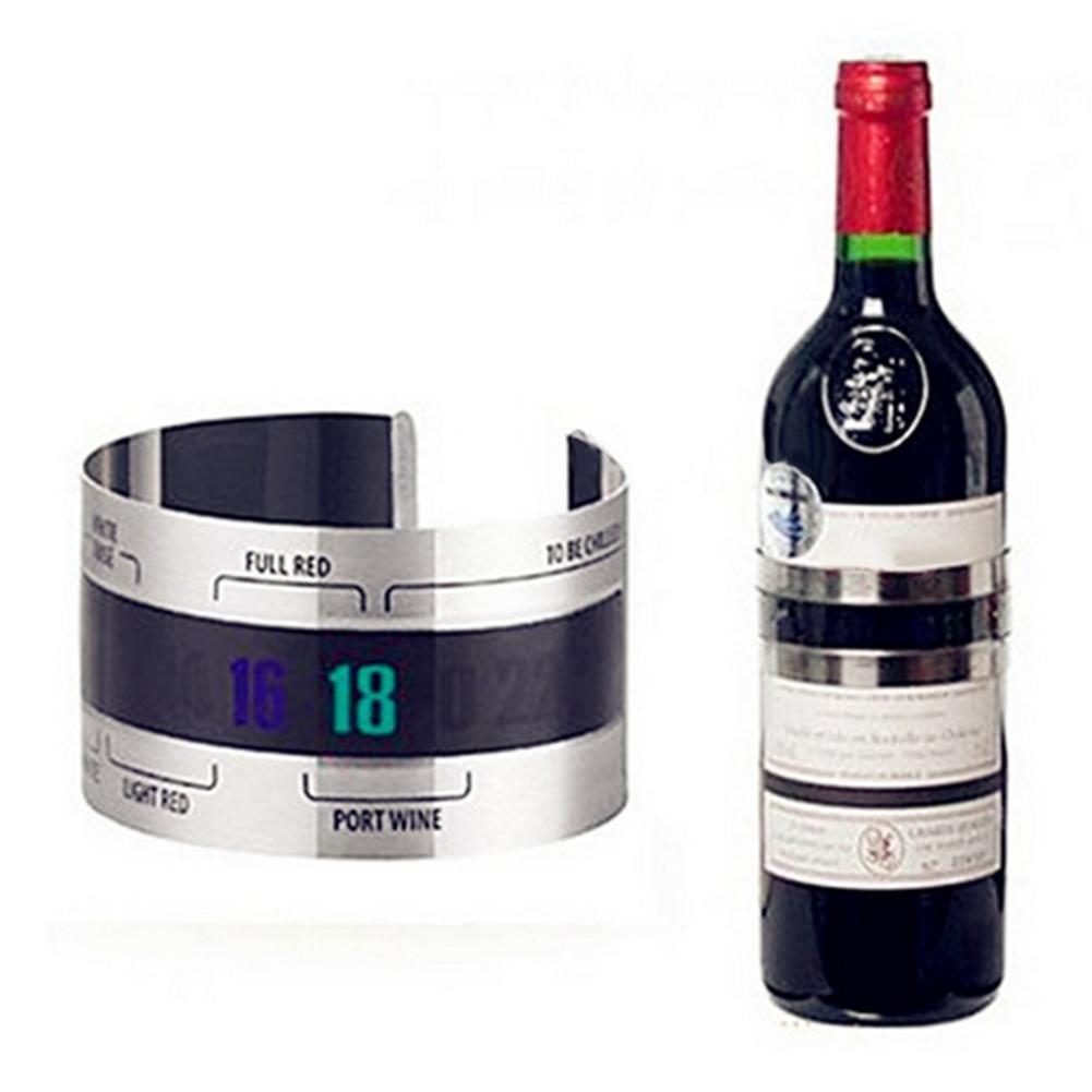 Roestvrij Stalen Armband Wijn Thermometer Druif Digitale Rode Wijn Temperatuur Sensor Voor Bar Thuis Bier Brouwen Levert Gereedschap