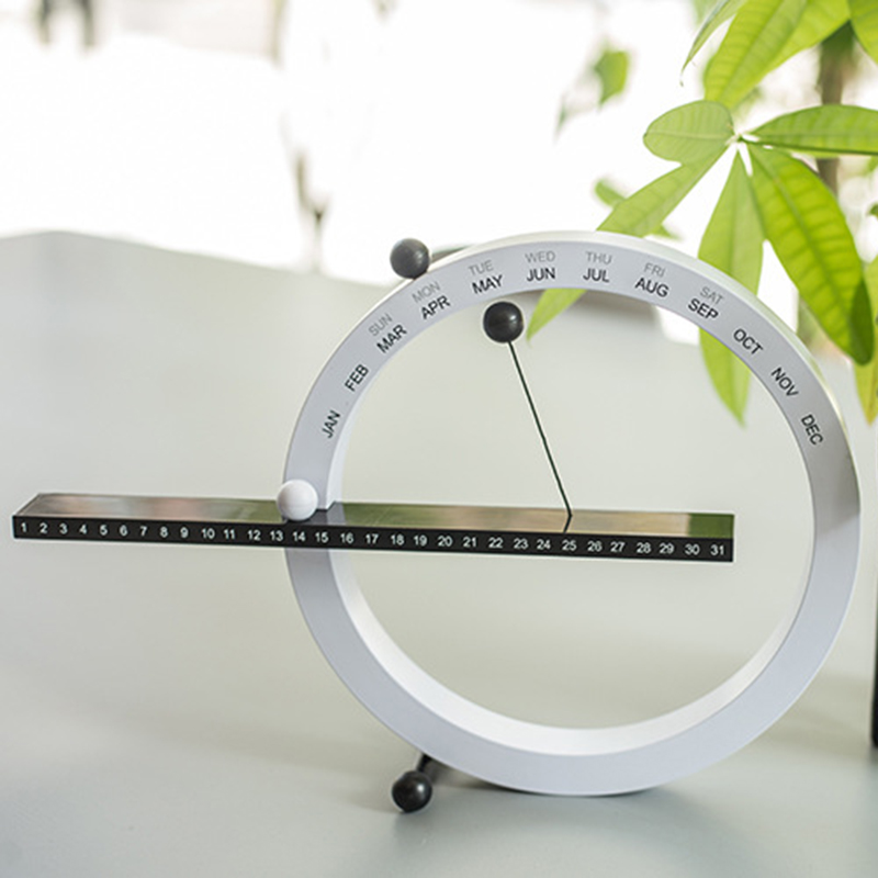 Kreative Magnetische Kugel Wanduhr Perpetual Wand Kalender Neuheit Home Decor Europäischen Stil Wohnzimmer Schlafzimmer Ornamente