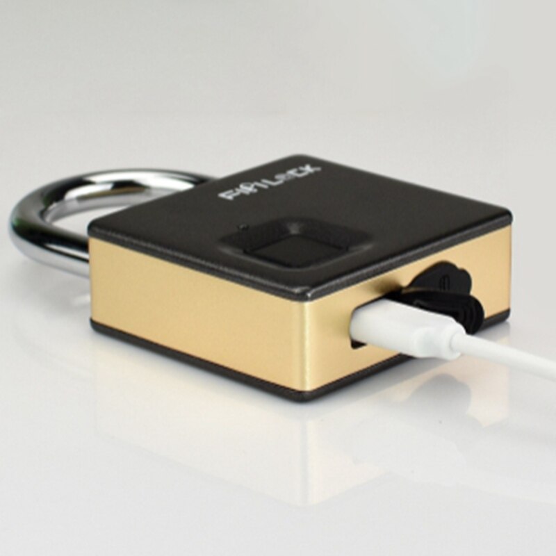 Fipilock Smart Lock Keyless Fingerprint Lock IP65 Waterproof Anti-Theft Security Padlock Door Luggage Case Lock with Key & Cable
