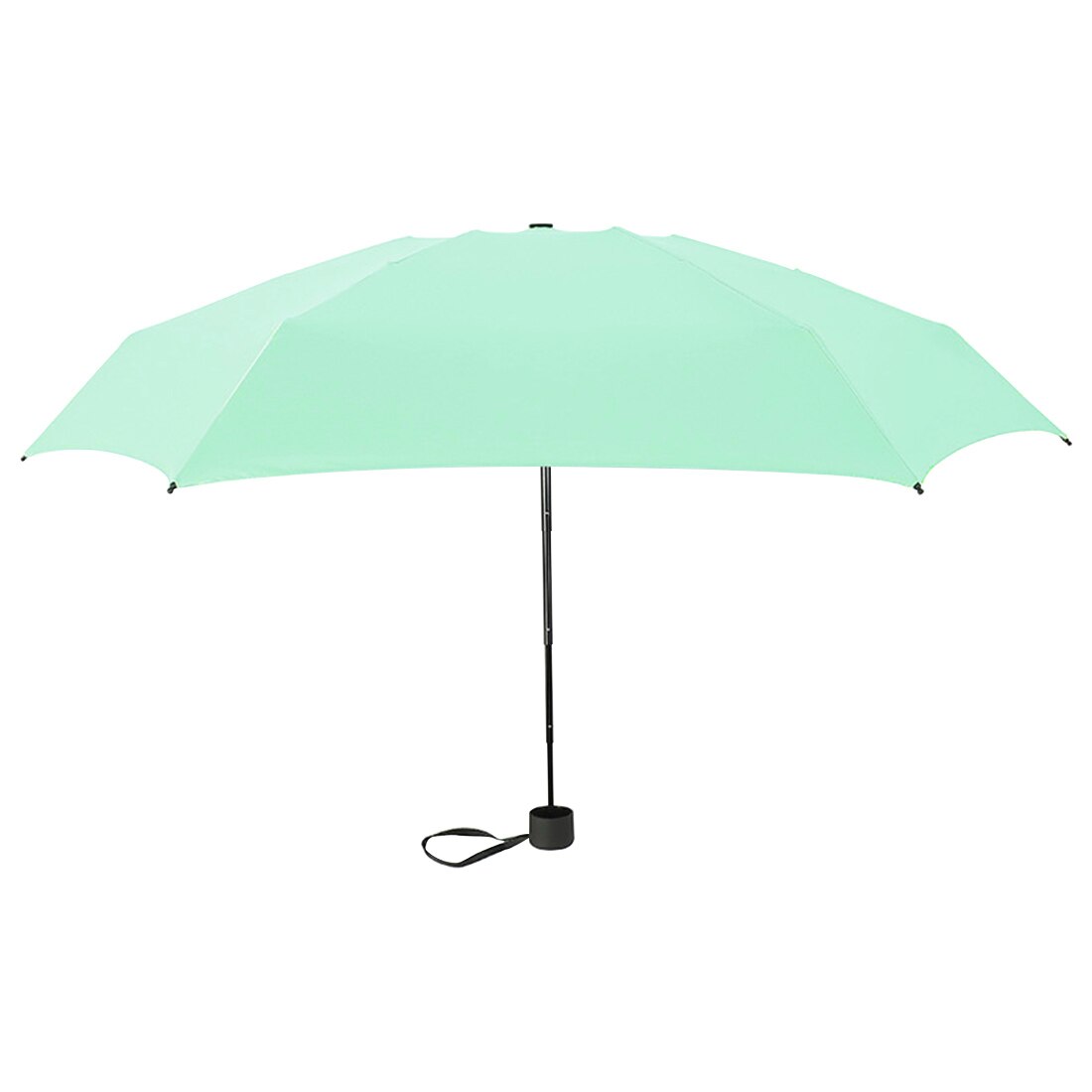 Mini taitettavat sateenvarjot kapseli sateenvarjo mini kevyt pieni tasku sateenvarjot anti-uv taitettavat kompaktit kotelot aurinkoinen sateinen: Vihreä