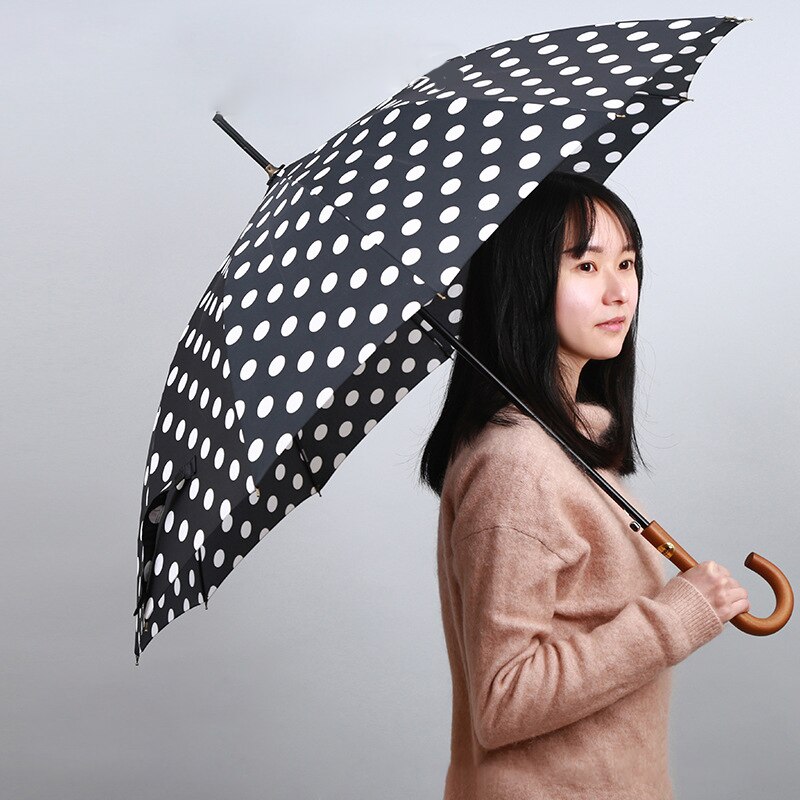 2021 ombrello da esterno in legno massello con manico lungo ombrello automatico di lusso UV ombrello da pioggia per donna ombrello da sole portatile da esterno estivo