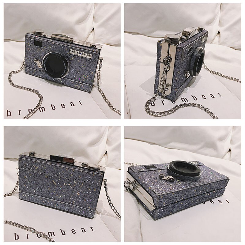 diamond purses crystal women clutch bag ladies clutch evening camera shape bag