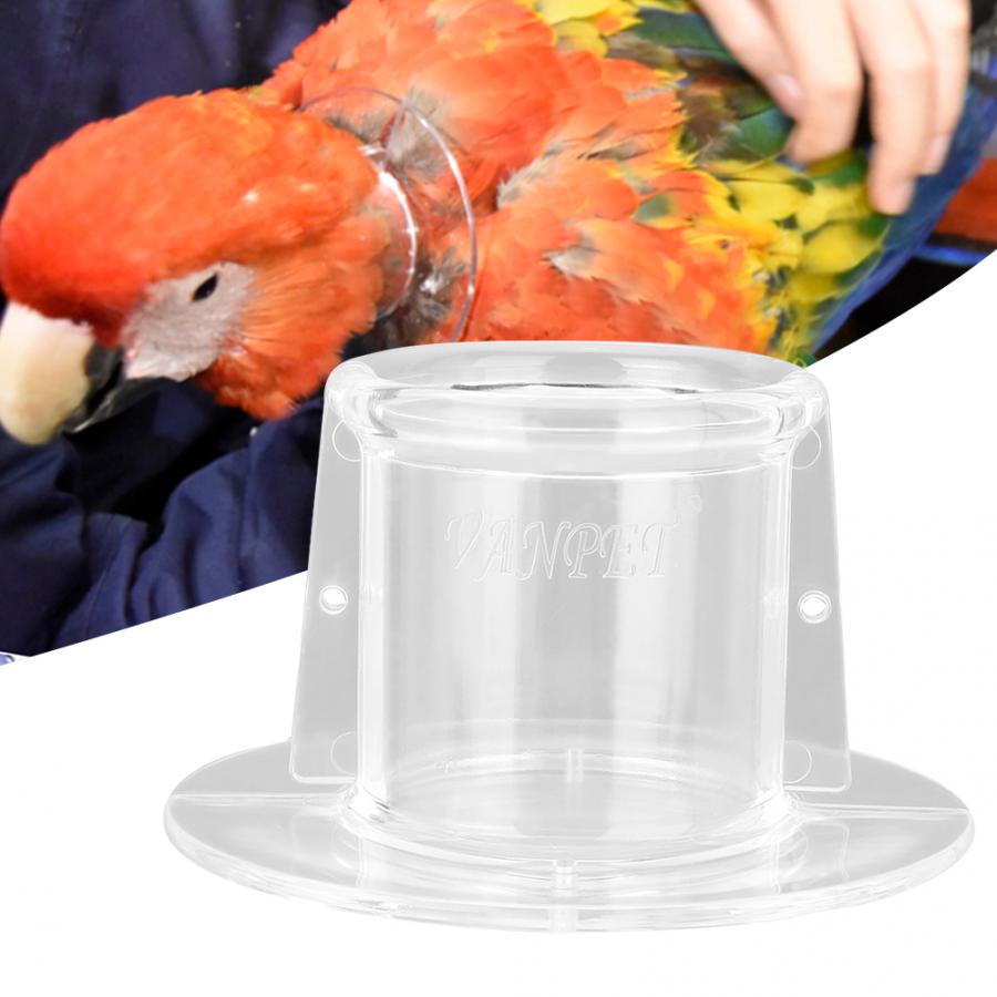 Fuglebeskyttende kæledyr papegøje krave anti-bid pluk fjer sårheling beskyttende hals dække krave til fugl