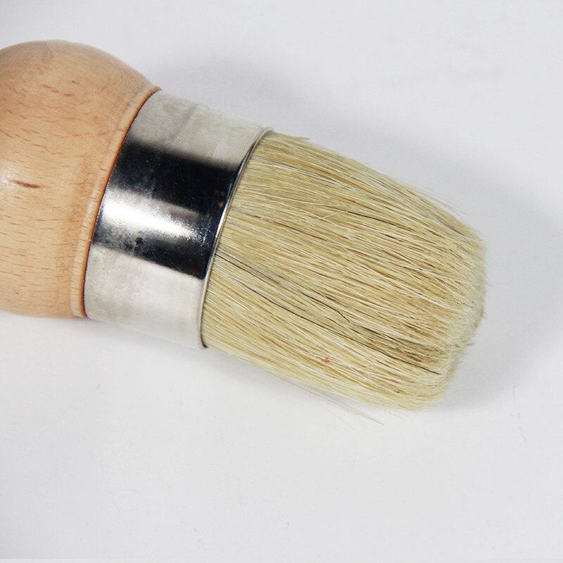 2 tommer kridtmaling voks pensel til maling eller voksning af møbler stencils boligindretning bbq træ store børster med naturlige børster