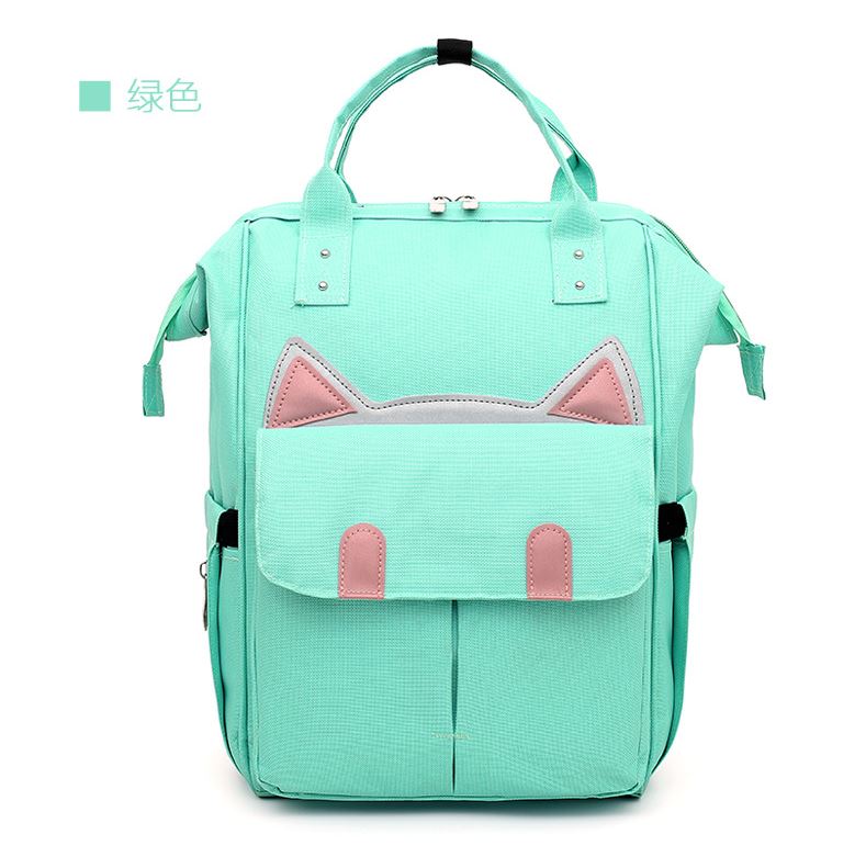 Bleiepose usb oppvarmingsflaske varmere mamma bleie ryggsekk stor kapasitet mumie bag til vinterreiser: Ingen usb grønn