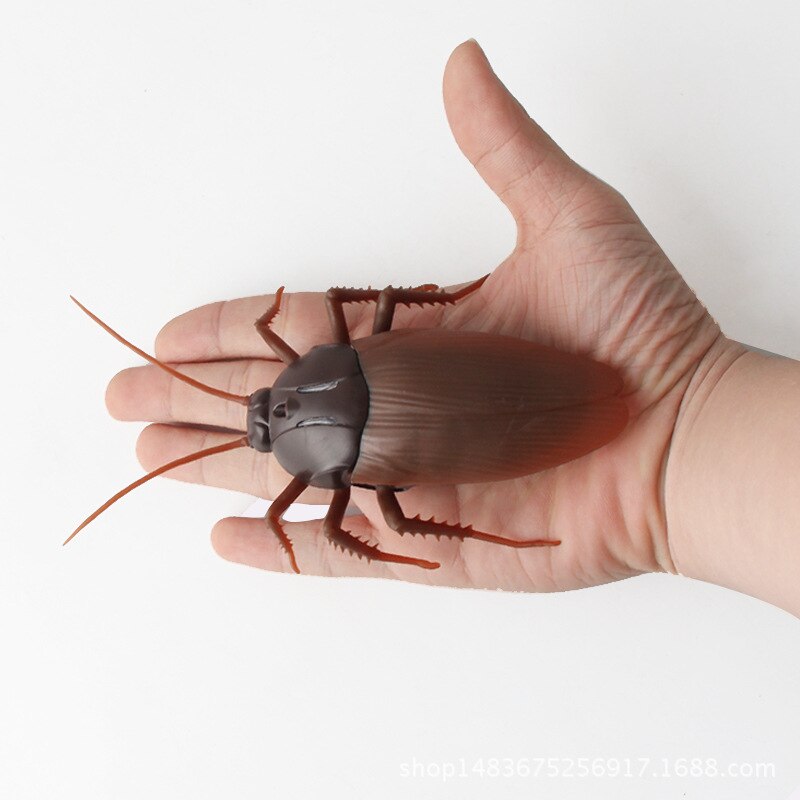 Cucaracha eléctrica con Control remoto para niños, juguete de simulación de insectos, araña infrarroja, cucarachas