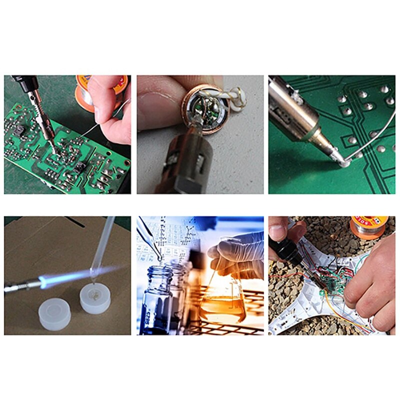 6 Pcs Flame Butane Gas Soldering Tips+Nozzle Butane Gas Solder Tip For Mt-100 Ht-1937 Butane Gas Soldering Iron Kit Welding Set