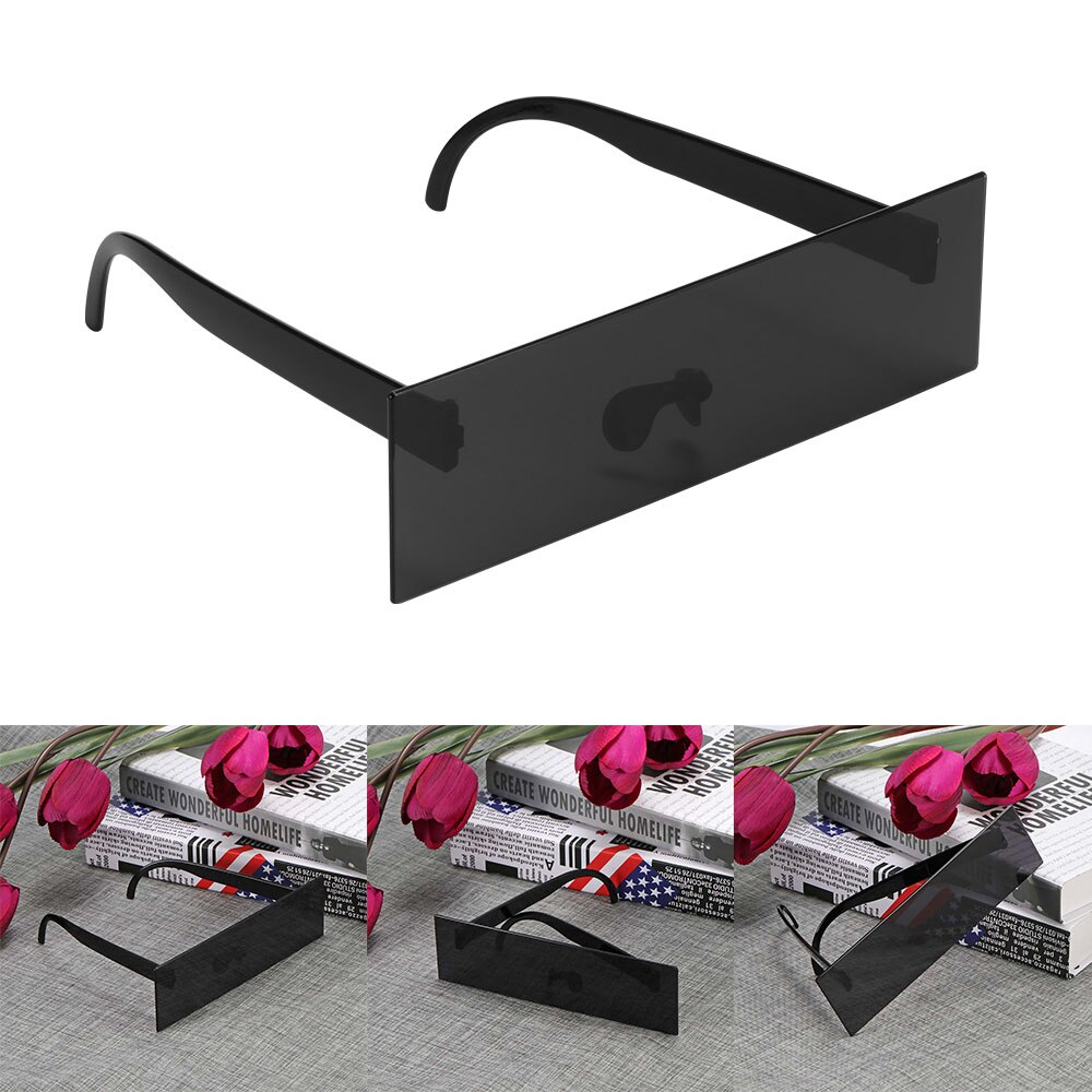 Driver Glasses Photobooth Props Censor Bar Sunglasses Black Eye Covered Sunglasses Photo Booth Props Weeding Party Decoration: Default Title