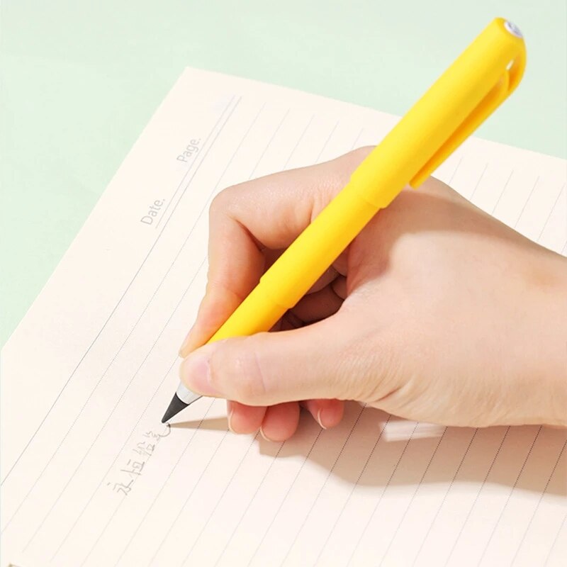 8Pcs Eeuwige Pen Onbeperkt Schrijven Potlood Geen Inkt Pen Uitwisbare Voor Kinderen Tekening School Kantoor Kawaii Briefpapier