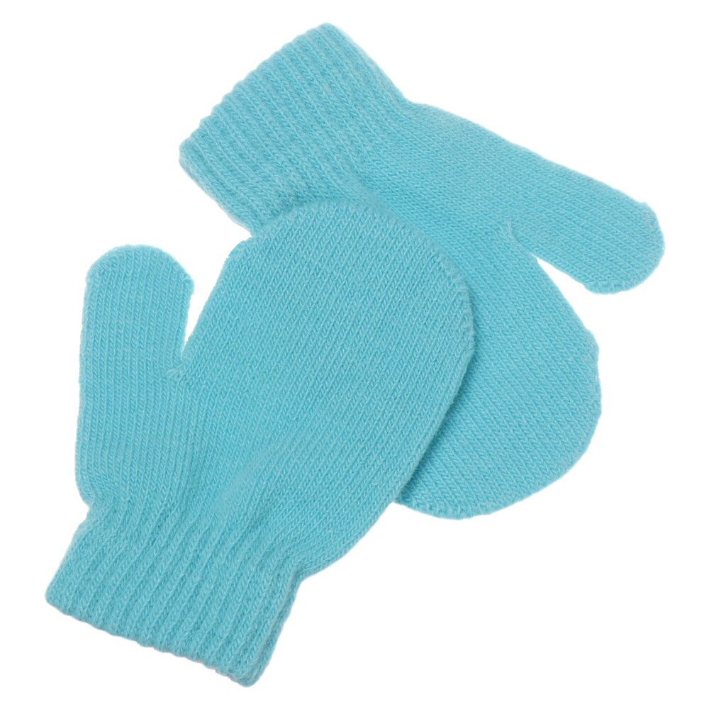 1-4 jaar oude gebreide handschoenen voor kinderen, winterwarm, wanten met lange vingers, meisjes, jongens, snoepkleur, mooie vingerloze handschoenen