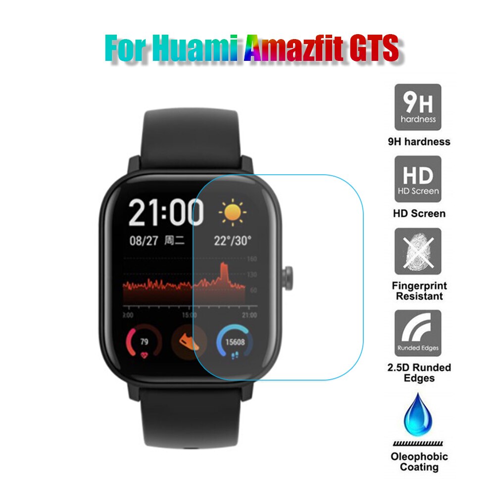 1PC Smartwatch Gehard Glas Beschermende Film Guard Voor Huami Amazfit GTS Smart Horloge Gehard Display Screen Protector