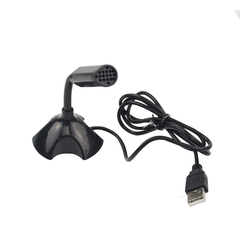 USB Desktop Microphone 360 Adjustable Microphone Support Voice Chatting Recording Mic for PC with a USB port