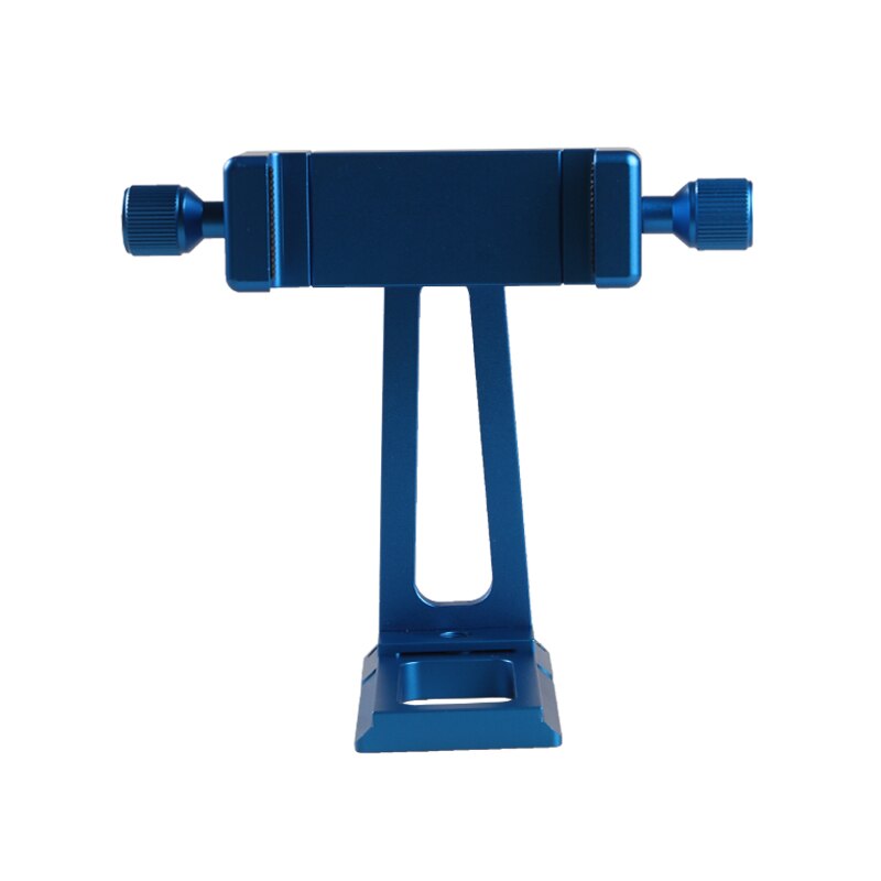 Adjustable Tripod Mount Adapter Vertical 360 Rotation Phone Clipper Stand for iPhone X 8 7 Huawei Samsung: Blue