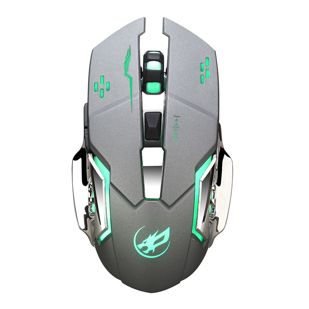 Charging Wireless Gaming Mouse with 6 Buttons USB Receiver Backlight Portable Ergonomic Computer Silent PC Gamer Desktop Gaming: GY