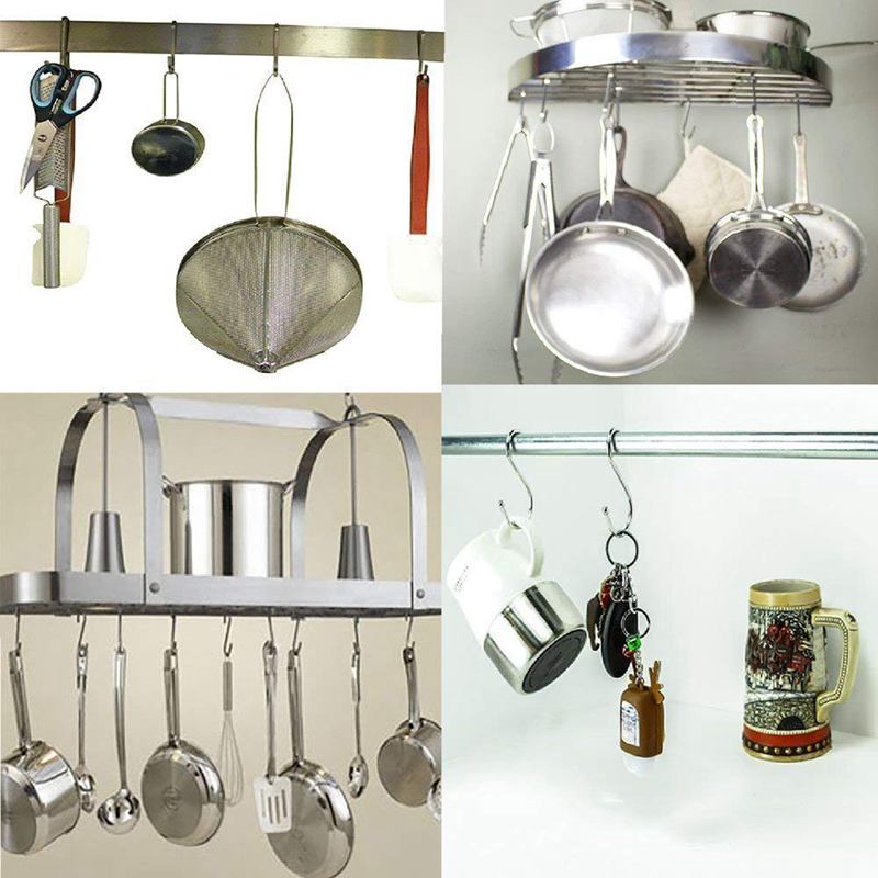 Set Van 10 S Rvs Schorsing Haken Voor Keuken Kookgerei Of Butcher Vlees