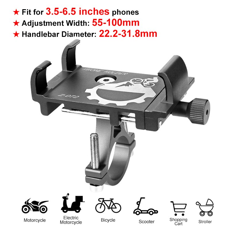 Gub Plus 9 Motorfiets Telefoon Mount Draaibare Fiets Mobiele Telefoon Houder Mtb Rekken Fietsen Scooters Mount Fiets Accessoires: B3 titanium