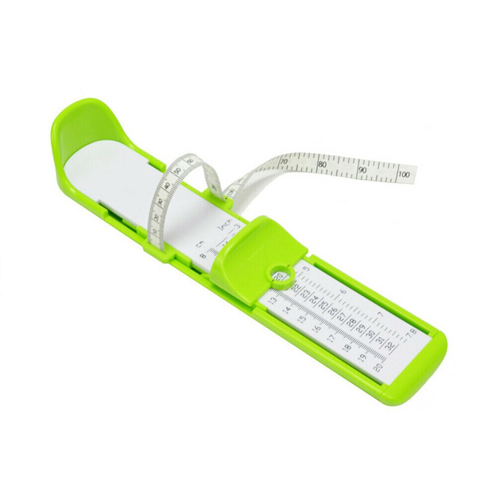 Crianças cuidados com o bebê pé medida calibre sapatos tamanho medição régua ferramenta acessórios do bebê crianças pé do bebê aparador de unhas para crianças: green