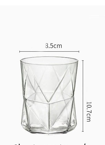 Creatieve Kleur Glas Huishouden Hittebestendige Thee Water Cup Sap Drinkware Persoonlijkheid Whisky Bier Wijn Glas Grijs 50JB033: short cup