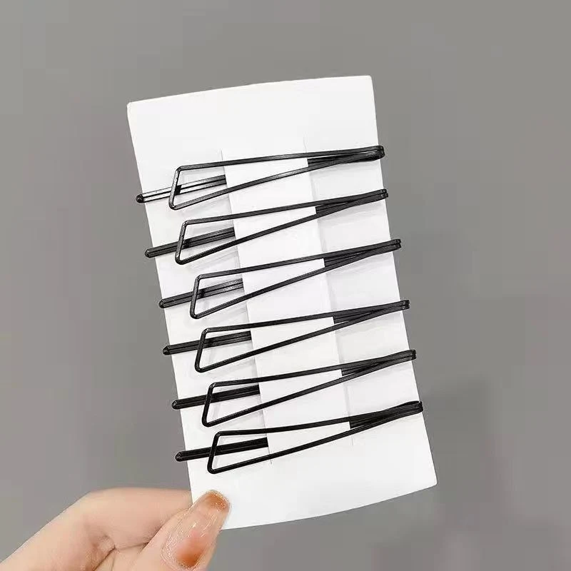 Pasadores de Metal negro para el cabello, horquillas onduladas, horquilla Invisible BB, accesorios para el cabello, 1/20 piezas: S / Lavanda