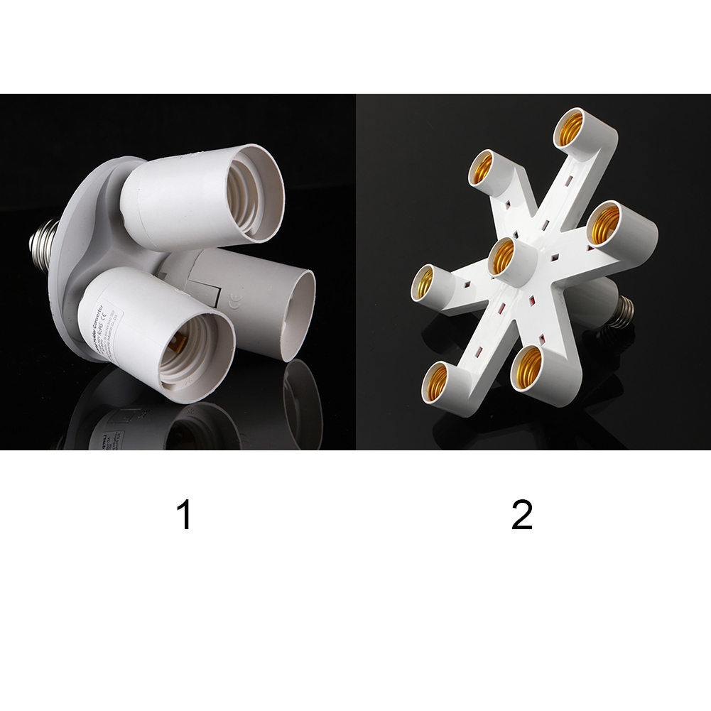 7 in 1 E27 Base Socket 110V-240V lamp socket Splitter Light Lamp Bulb Adapter Holder Photo Video Studio