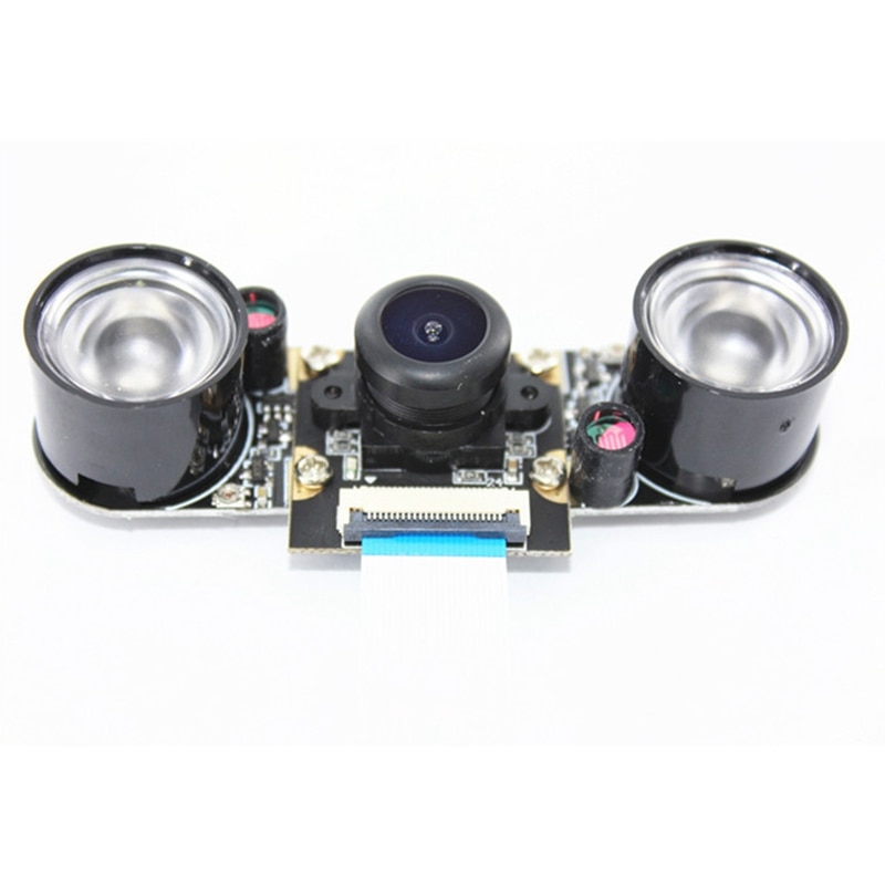 Ams-mini caméra Fisheye 2MP GC2035 puce pour Orange Pi PC /Plus/un/PC Plus/Plus 2/Plus 2E/PC 2 avec 2 lampe de poche LED