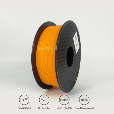 3D Printing Filament TPU Flexible Filament TPU Flex Plastic for 3D Printer 1.75mm 0.8KG 3D Printing Materials Orange: Default Title