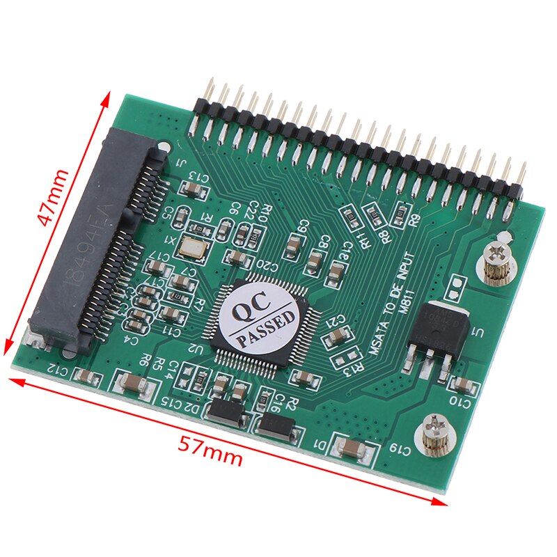 Voor Msata Adapter Msata Ssd 44 Pin Ide Adapter Voor Msata Ide Converter Kaart Als 2.5 Inch Ide Hdd voor Laptop