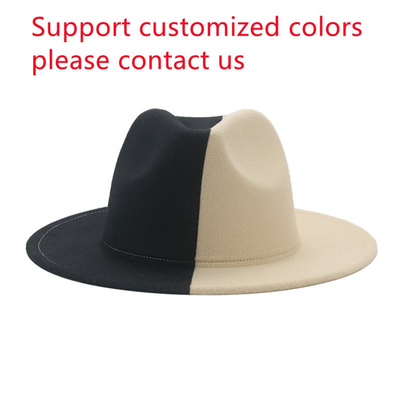 Cappelli da donna Fedora Panama tesa larga 9.5cm grigio cachi Jazz berretti da uomo abito invernale Fedora cappelli da uomo pamacao Y Tocados Para Bodas: 20