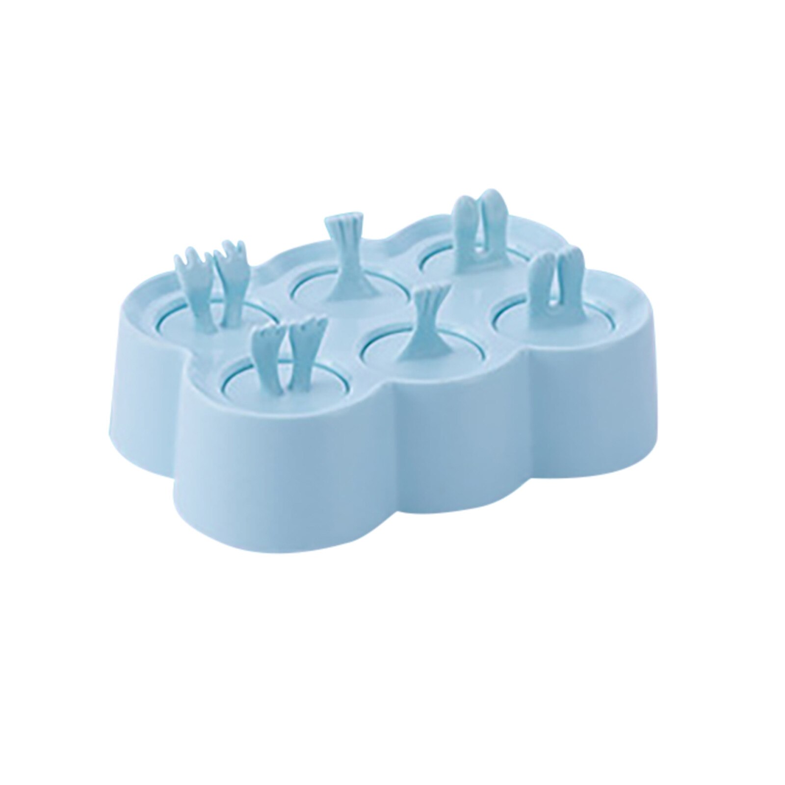 Ice Cream Tools Silicone Ice Cream Mold Ice Lolly Molds Ice With Sticks Tray Froze Форма Для Мороженого: A