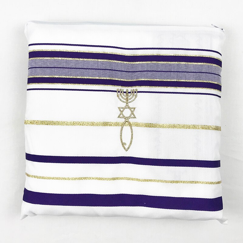 Tallit Prayer Shawl Cotton Tallit Tzitzit for Prayer Wash &amp; Iron Bar Mitzvah Big size