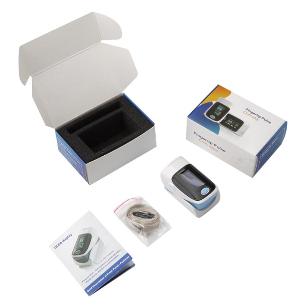Blod ilt monitor finger puls oximeter ilt saturation monitor uden batteri hurtigt