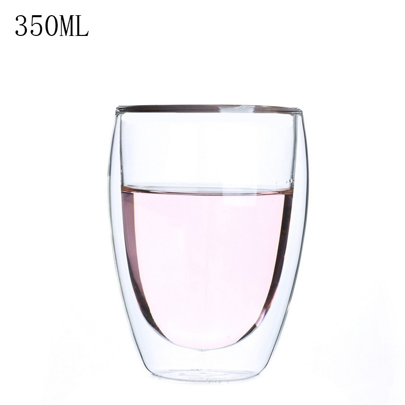 Dubbele Wand Mok Glas Vintage Mok Thee Kopjes Koffie Mokken Reizen Dubbele Koffie Mokken Met Het Handvat Drinkbeker Shot bril
