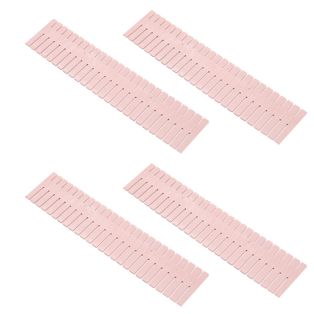 4PCS 37*7CM Drawer Divider Partition Storage Organizer DIY Grid Plastic Drawer Separator Underwear Socks Clapboard: 03