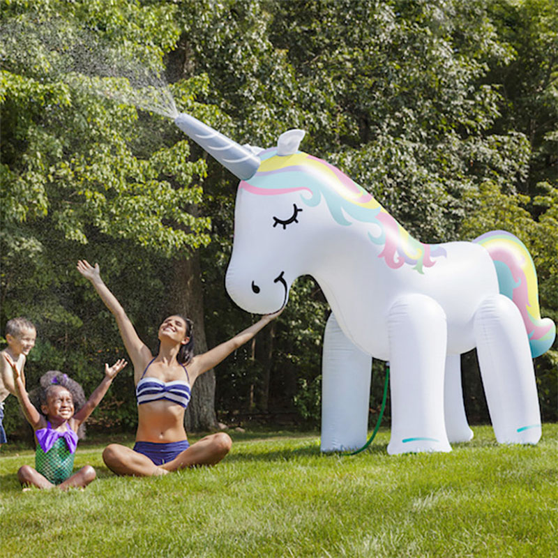 Zomer Eenhoorn Huis Tuin Pvc Olifant Dier Water Park Opblaasbare Strooi Water Speelgoed Kinderen Spelen Waternevel Speelgoed Voor Baby: Large Unicorn