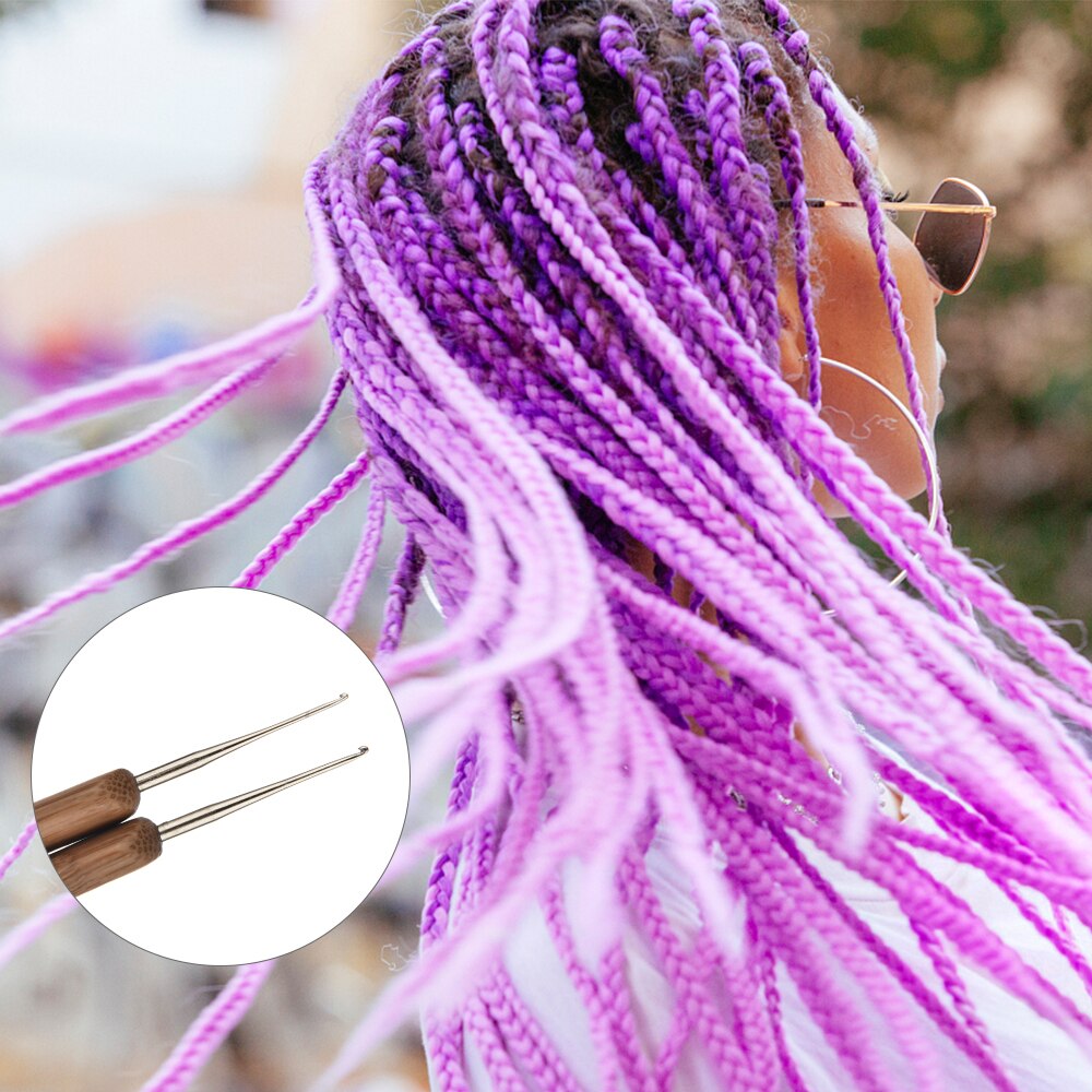 7Pcs/Set Crochet Needle Latch Hook Braiding Latch Hook Hair Hook Weaving Hair Dreading Hooks Tool Braid Craft Hand Sewing Needle